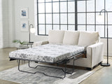 Rannis Snow Chenille Full Sofa Sleeper mattress opened