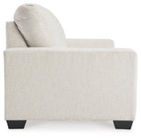 Rannis Snow Chenille Full Sofa Sleeper side profile