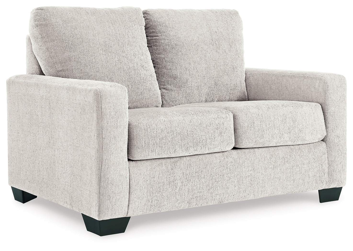 Side angle of Rannis sofa sleeper open