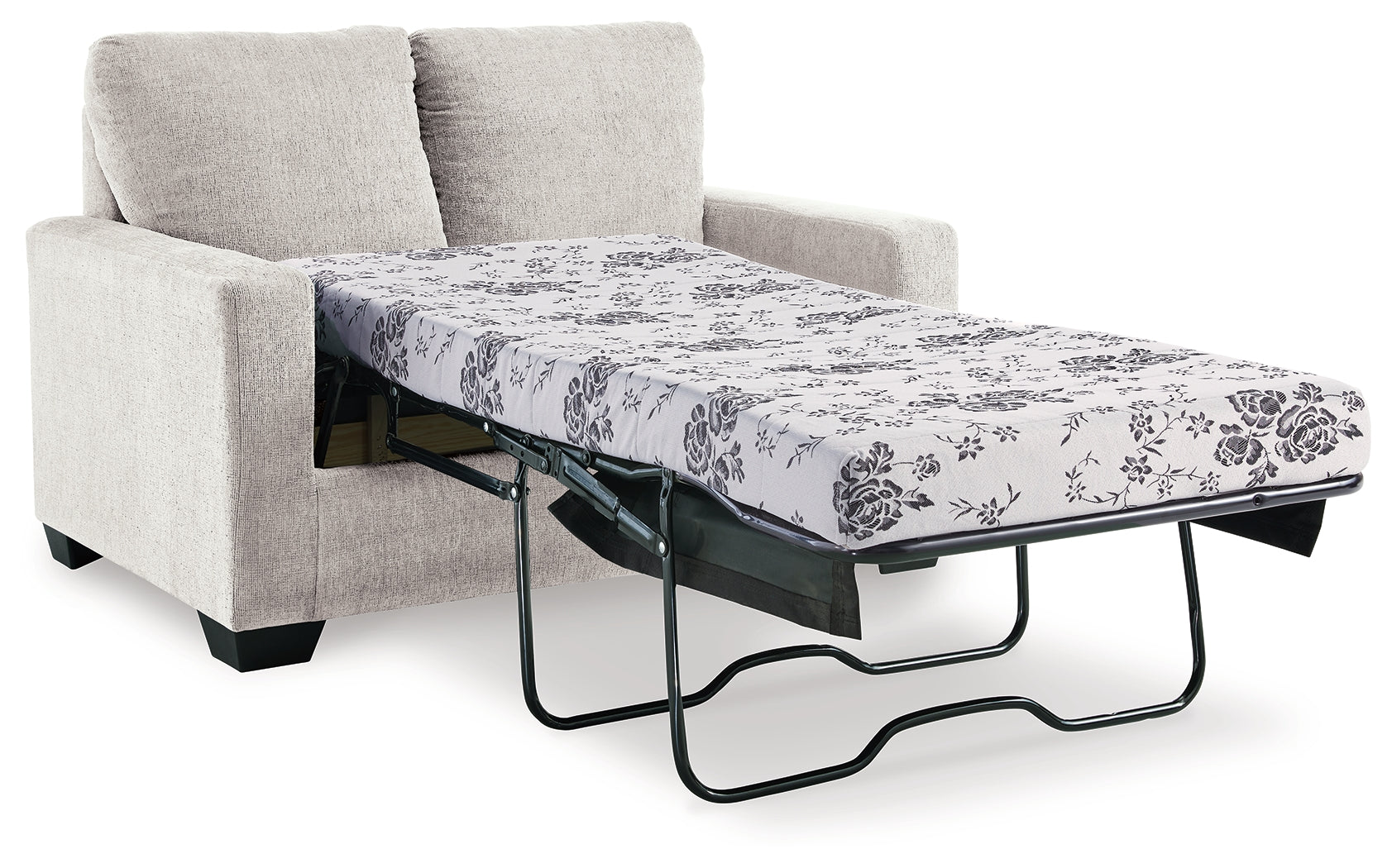 Rannis sofa sleeper open with mattress extended
