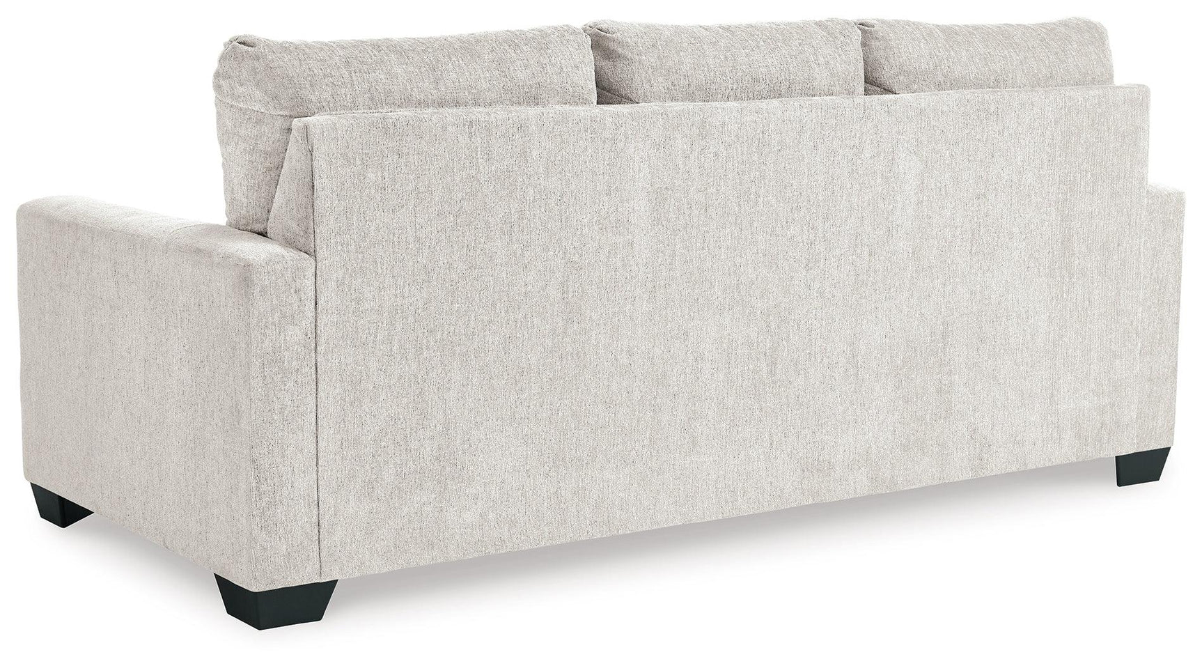 Rannis Snow Chenille Queen Sofa Sleeper back view
