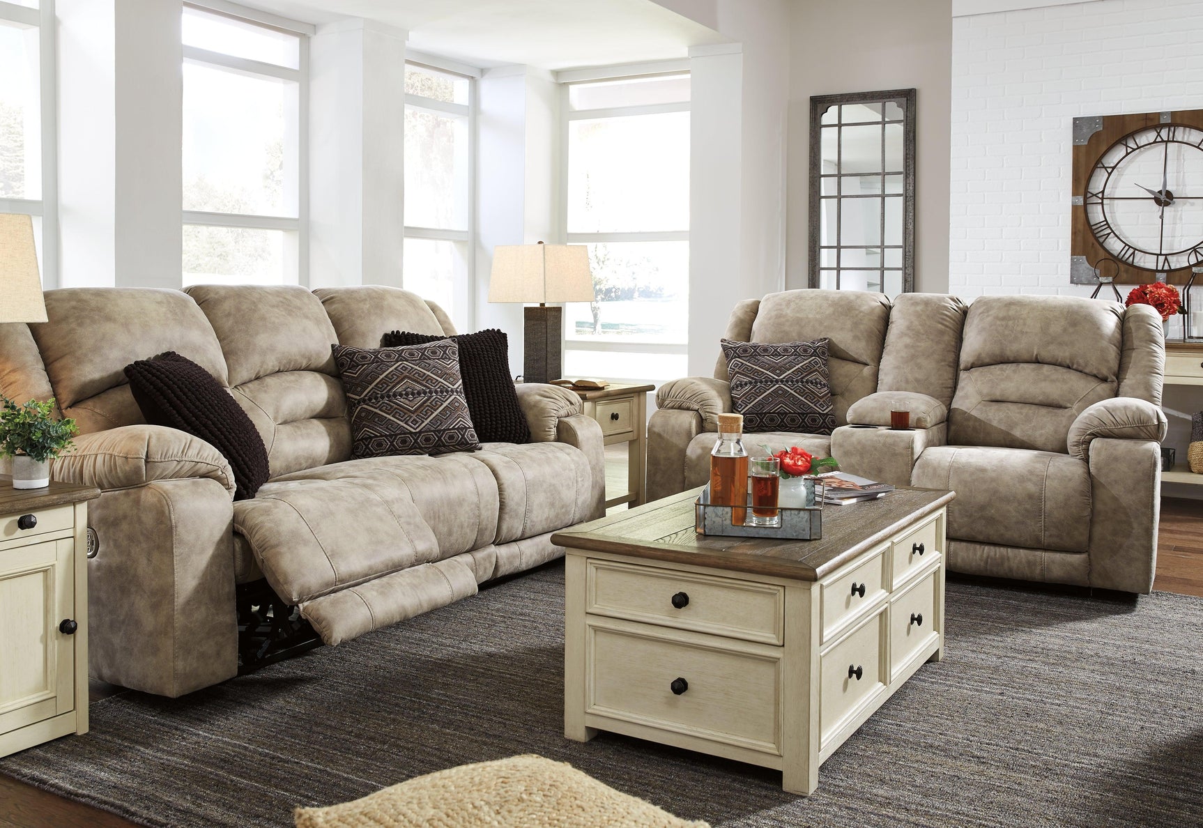 Bolanburg Two-tone Coffee Table with Lift Top front view