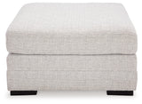 Top view of Koralynn Stone Oversized Accent Ottoman
