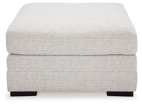 Top view of Koralynn Stone Oversized Accent Ottoman