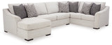 main view highlighting sectional silhouette and ottoman