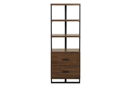 Sedley TV Stand Front View with Drawers and Open Shelves