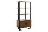 Sedley Dark/Brown Modern Transitonal Contemporary Wood Metal Walnut Veneer Side Chair - Ella Furniture