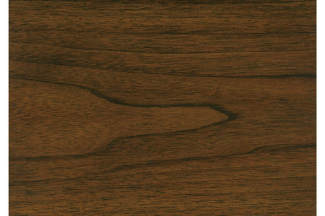 Sedley TV Stand Display Panel Showing Metal and Walnut Finish