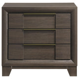 Farre Dark Brown 2-Drawer Nightstand — product image 3
