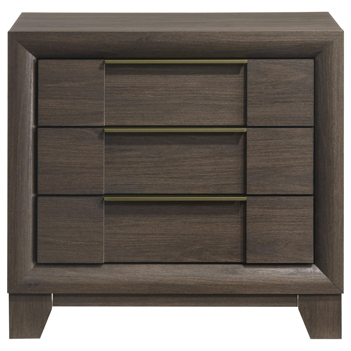 Farre Dark Brown 2-Drawer Nightstand — product image 3