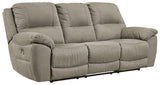 Next-Gen Gaucho Power Reclining Sofa side view with recliner open