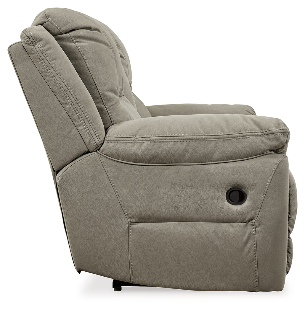 Side view of loveseat