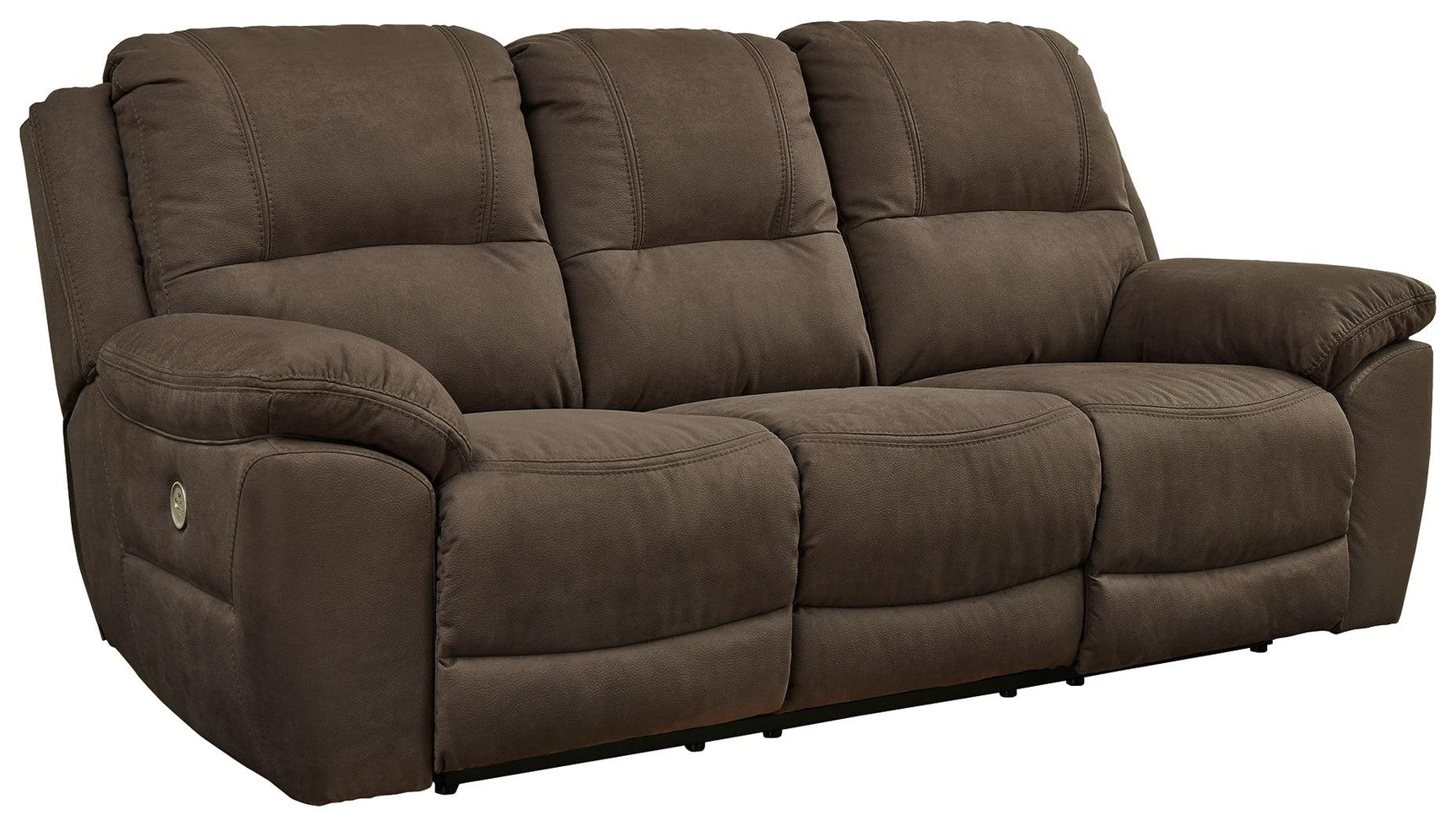 Alternate angle of Next-Gen Gaucho Power Reclining Sofa closed recliner