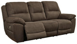 Side close-up of armrest on Next-Gen Gaucho Power Reclining Sofa