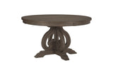 Detail of dark oak wood and chair design