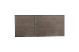 Top view of Toulon Dark Oak dining table surface