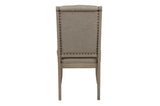 back view of side chair in 6 chair set