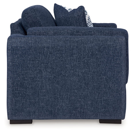 Evansley Navy Nuvella® Oversized Chair side profile