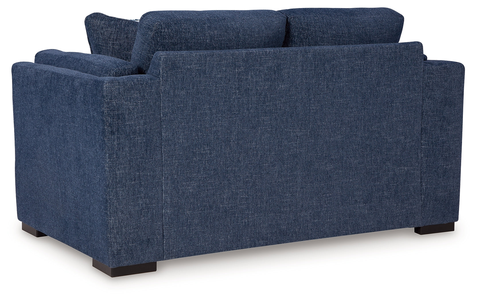 Evansley Navy Nuvella® Loveseat rear view