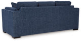 Back detail of Evansley Navy Sofa and Loveseat