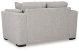 Evansley pewter ottoman detail front view