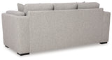 Evansley pewter ottoman angled side