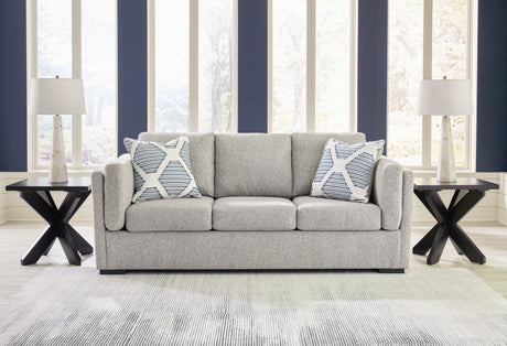 Evansley pewter sofa, loveseat, chair, and ottoman set main view