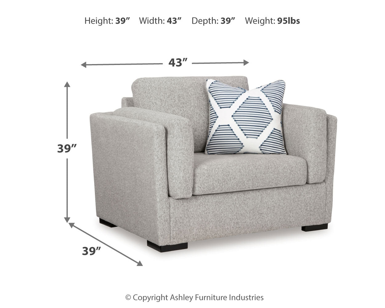 Evansley Ottoman side angle