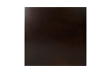 Diego Espresso Faux Leather Square Counter Height Dining Set top view