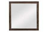parnell rustic cherry panel bedroom set main view of bed and dresser