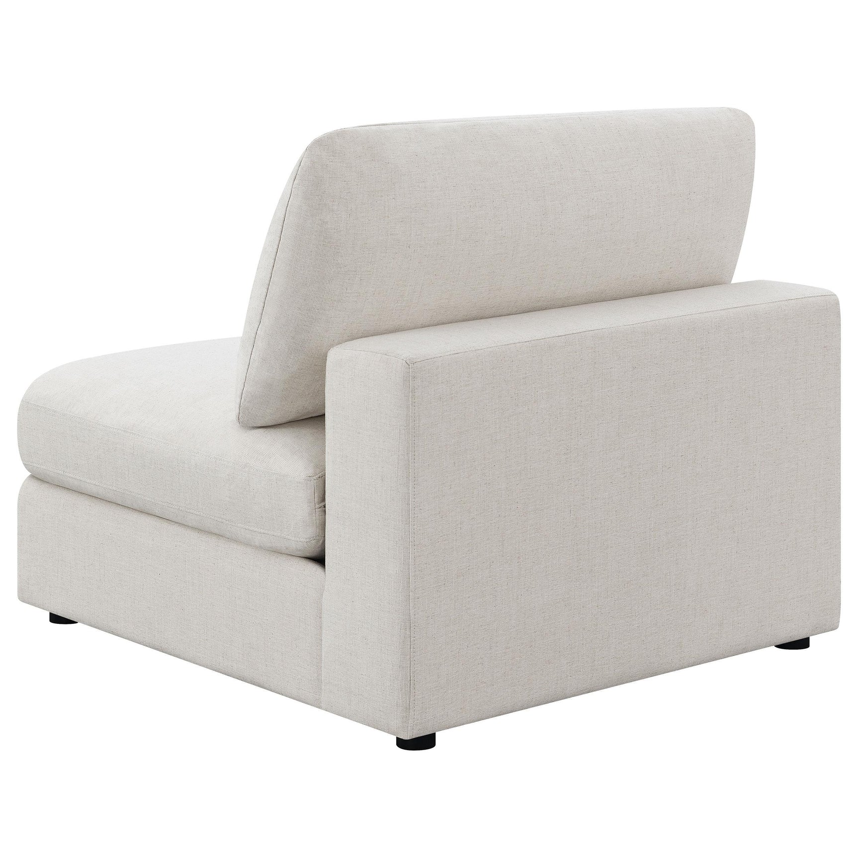 Close-up detail of cushion texture on Serene sectional sofa