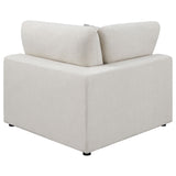 Front view of beige Serene modular sectional sofa