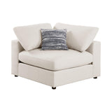 Room setup showing Serene 6-Piece beige sectional sofa