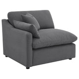 Room view of Hobson 4-piece modular sectional sofa in living room