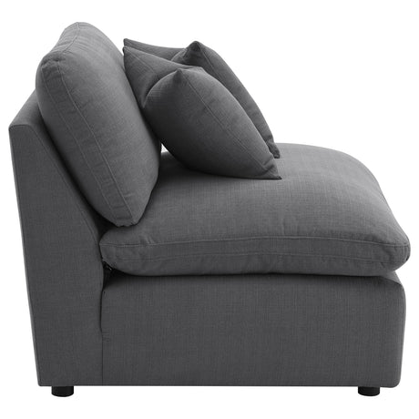 Leg detail of Hobson upholstered chair