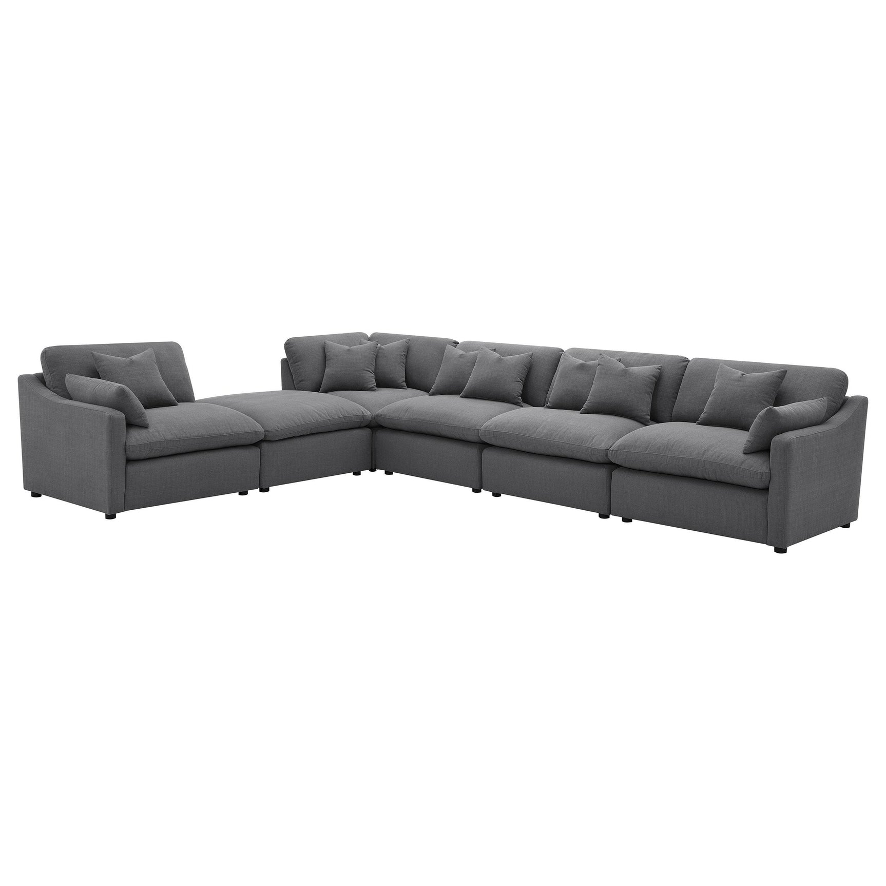 Top view of Hobson upholstered armless chair