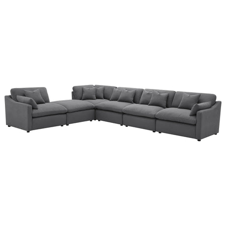 Top view of Hobson upholstered armless chair