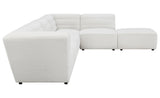 Sunny 6-Piece Upholstered Sectional Natural - Ella Furniture