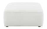 Sunny Upholstered Ottoman Natural - Ella Furniture
