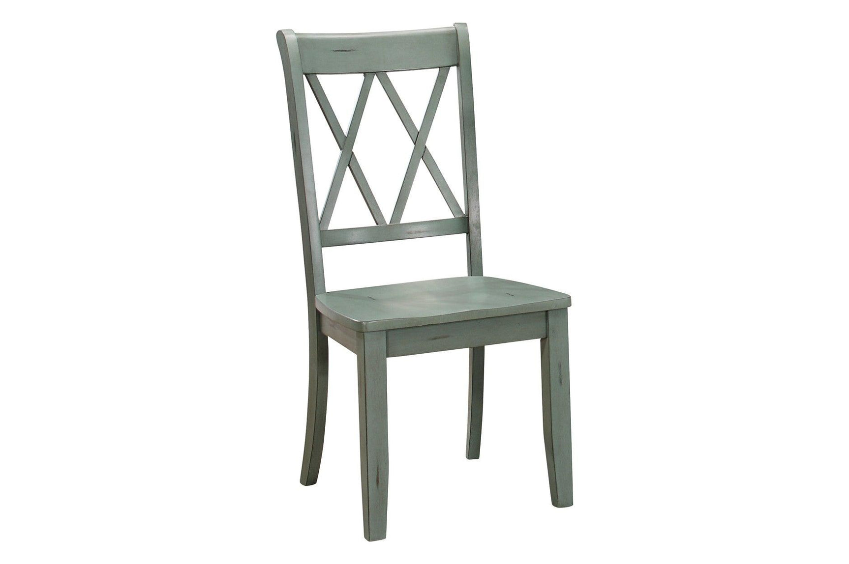 Alternate angle of Janina Natural Teal Dining Set