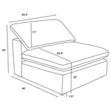 Room arrangement with Raleigh ivory sectional