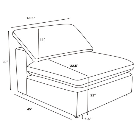 Room arrangement with Raleigh ivory sectional