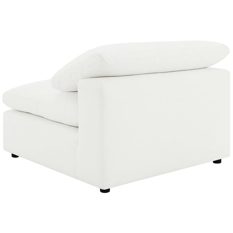 Back view of Raleigh Boucle Upholstered Armless Chair Ivory
