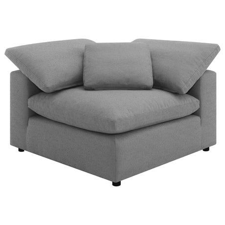 Detail of upholstery stitching on Raleigh sectional