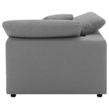 Side angled shot of modern modular sectional