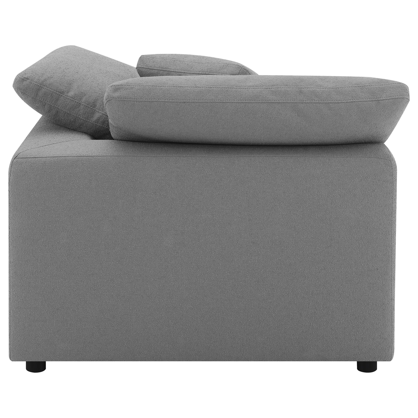 Room scene with full 5-piece sectional visible