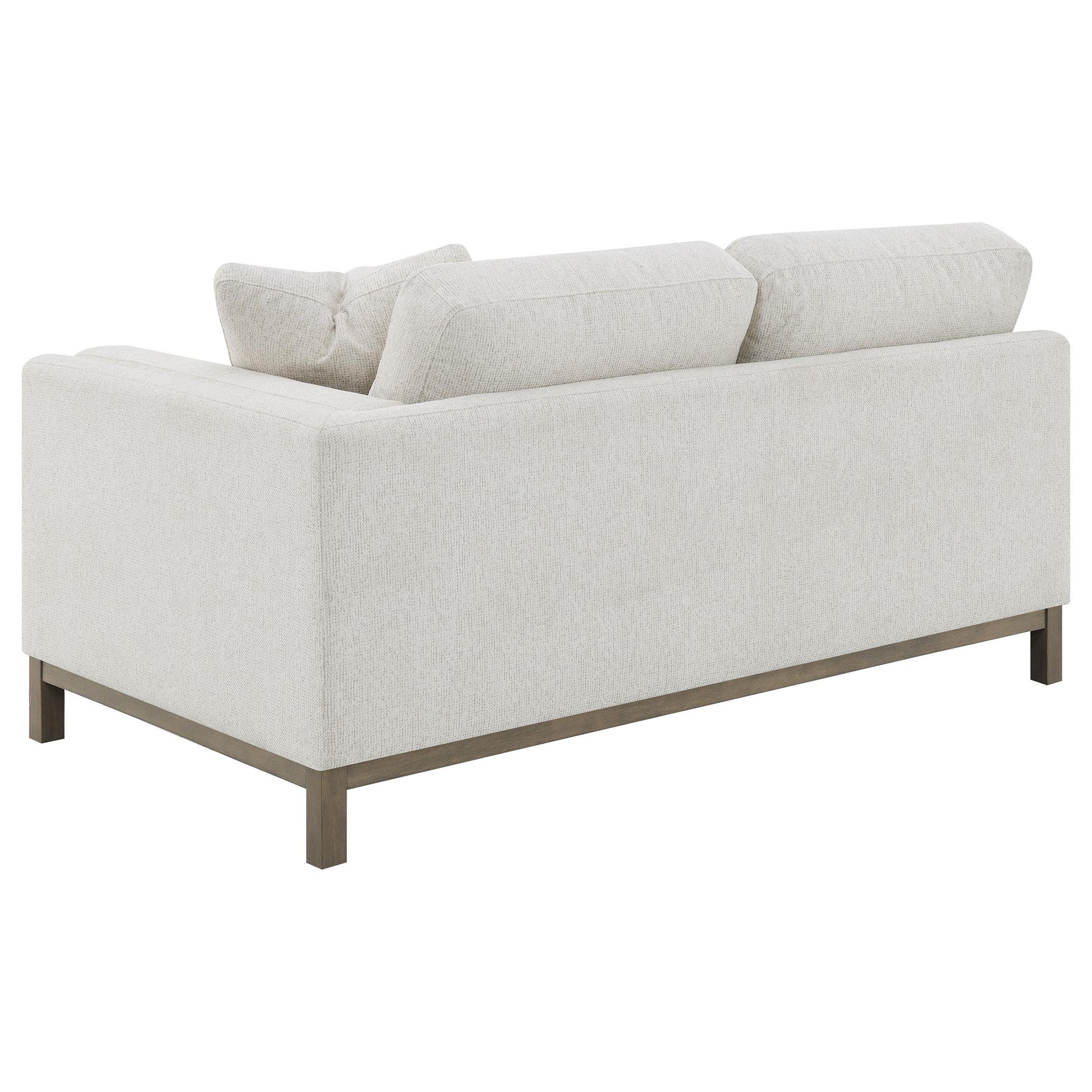 Side view showing chaise length on sectional sofa