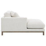Room perspective with sofa in living area