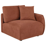 Room angle with sectional sofa arrangement