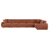 Close-up of chenille fabric texture on Elysia sectional